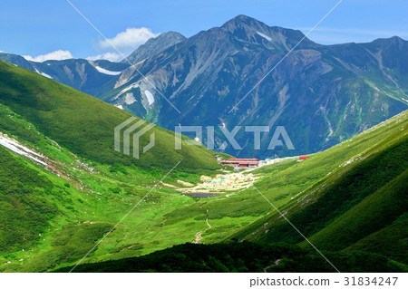 Sugoroku pond and Washidake dune seen from the Bowfukutake ridgeline · Mt. Mizukidake 31834247