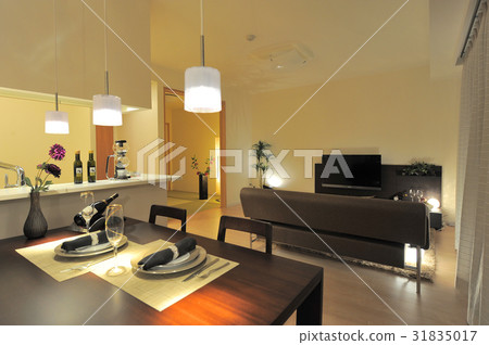 Living Room Night Living Room Night 31835017