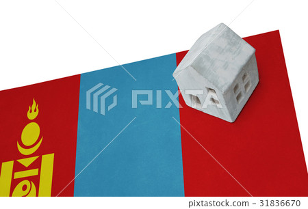 Small house on a flag - Mongolia Small house on a flag - Mongolia 31836670