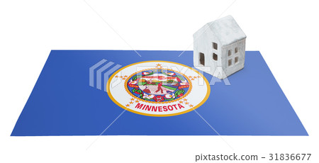 Small house on a flag - Minnesota 31836677