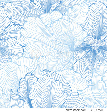 Floral seamless pattern. Flower garden background Floral seamless pattern. Flower garden background 31837500