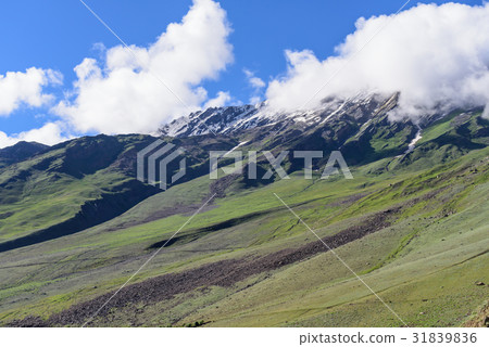Jammu-Kashmir landscape with snow peaks 31839836