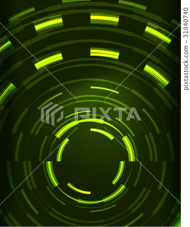 Neon circles abstract background 31840740