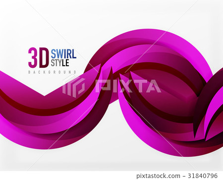 3D wave design - Stock Illustration [31840796] - PIXTA