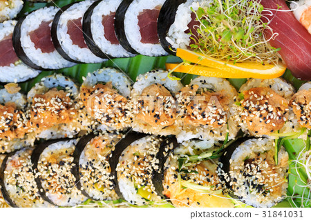 Fresh sushi close up Fresh sushi close up 31841031