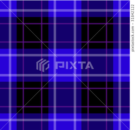 seamless blue, black tartan, white, purple stripes 31842122