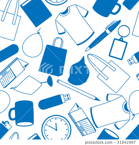 Seamless pattern with promotional gifts and 31842997