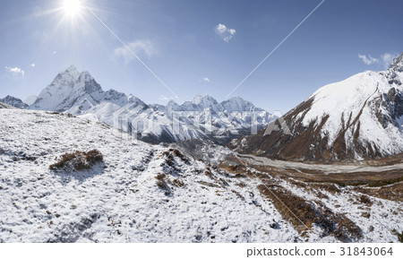 Everest base camp trek in Himalayas and Ama dablam 31843064