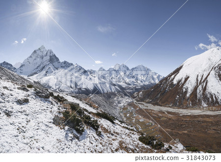 Everest base camp trek in Himalayas and Ama dablam 31843073