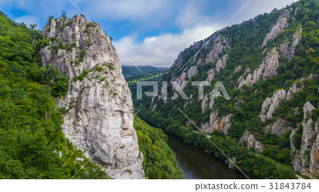 Decebal Head sculpted in rock Decebal Head sculpted in rock 31843784
