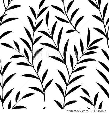 Floral leaves seamless pattern. Nature background Floral leaves seamless pattern. Nature background 31845024