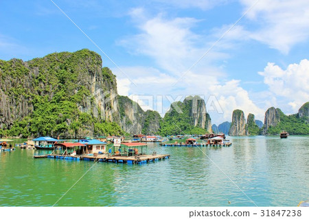 Vietnam Summer's blue sky Halong Bay 31847238