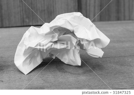 abstract Monochrome, White paper sheet 31847325