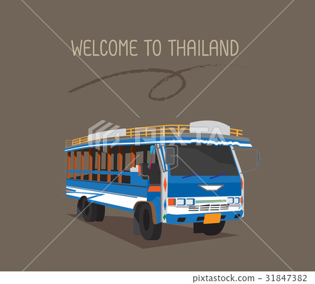 a public bus or wood Taxi in Phuket Thailanda publ 31847382