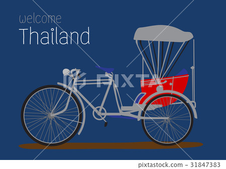 Vintage tricycle, transport of Thai style 31847383