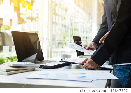 young business managers crew working with new 31847702