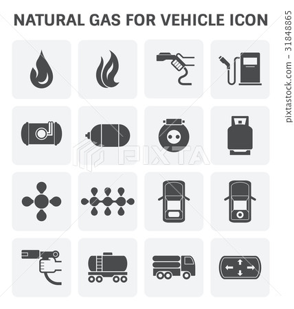 natural gas icon - Stock Illustration [31848865] - PIXTA