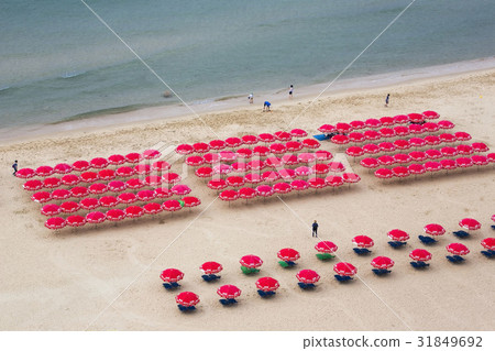 釜山海雲台區海雲台遮陽傘 31849692