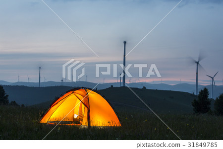 Turbine, tent, Inner Mongolia, China 31849785