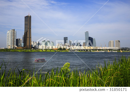 63 Building, Lienchenia, Seoul International Finance Center, Conrad Hotel, LG Twin Tower, Wonhyo Bridge, Yeouido, Yeongdeungpo-gu, Han River, Seoul 31850171