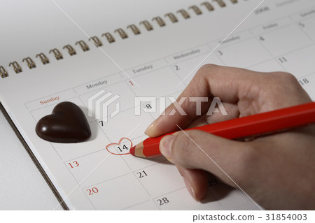Hand, Chocolate, Calendar 31854003
