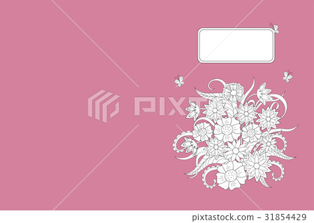 pink cover design notebook with flowers 31854429
