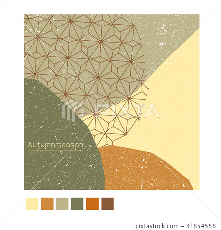 Autumn Poster Background Banner In Japanese Style Stock