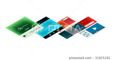 Vector web site page design development concept-插圖素材 [31855282] - PIXTA圖庫