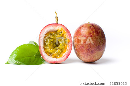 Passion fruit isolated on white background 31855913
