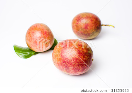 Passion fruit isolated on white background 31855923