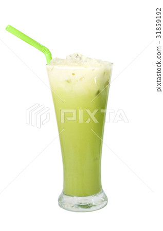 Ice Green tea, famous drink isolated on white Ice Green tea, famous drink isolated on white 31859192