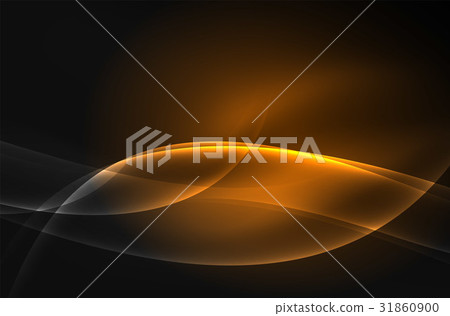 Vector glowing wave, smoke Vector glowing wave, smoke 31860900