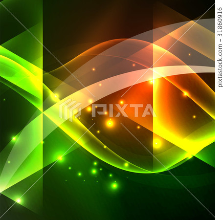 Glowing geometric shapes 31860916