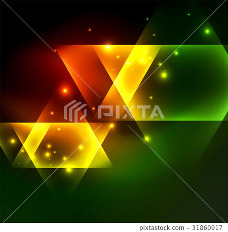 Glowing geometric shapes 31860917