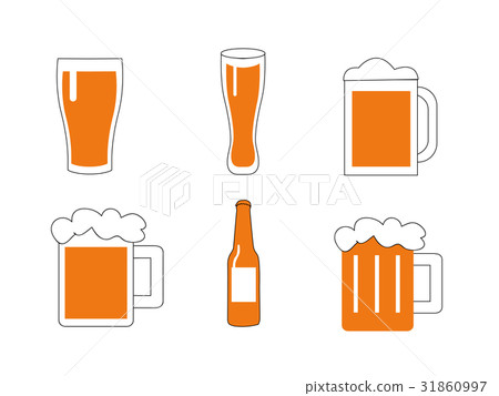 vector illustration of a glass of beer 31860997
