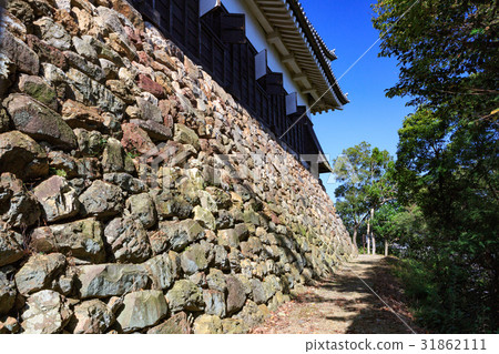 National Treasure Ishigaki of Inuyama Castle - One of 12 existing castle temples - 31862111