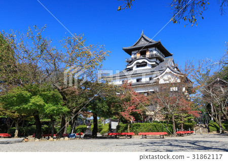 圖庫照片: 犬山城 城堡塔樓 原始歷史日本城堡