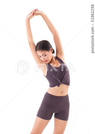 active woman stretching exercise active woman stretching exercise 31862298