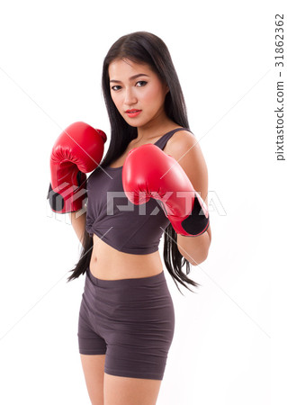 strong fitness woman boxer or fighter strong fitness woman boxer or fighter 31862362