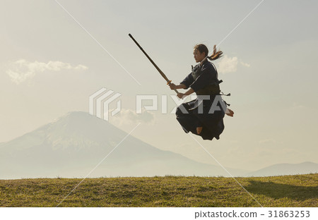 Kendo Girl and Mt. Fuji Kendo Girl and Mt. Fuji 31863253