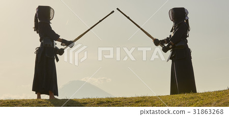 Kendo Girl and Mt. Fuji Kendo Girl and Mt. Fuji 31863268