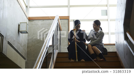 劍道女孩鼓勵朋友 劍道女孩鼓勵朋友 31863319