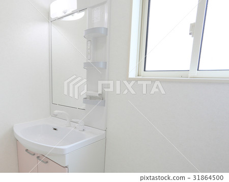 Newly built dressing room with shower vanity 31864500