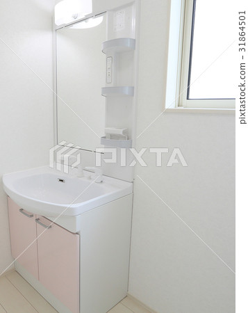 Newly built dressing room with shower vanity 31864501
