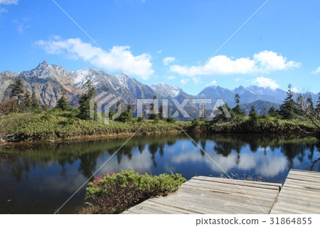 Kamihira's mirror pond in the North Alps 31864855