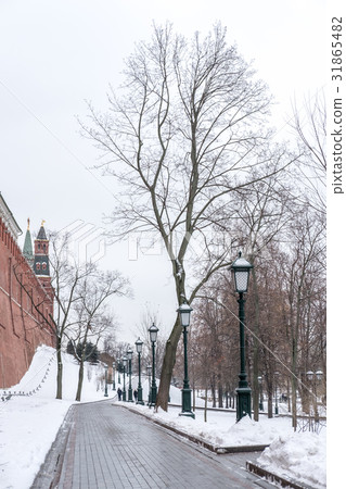 Alexandrovsky Garden, Moscow Kremlin, Russia. Alexandrovsky Garden, Moscow Kremlin, Russia. 31865482