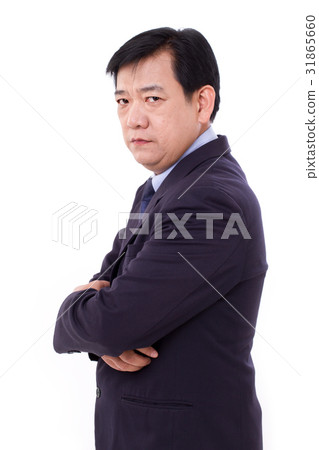 senior business executive crossing arms 31865660
