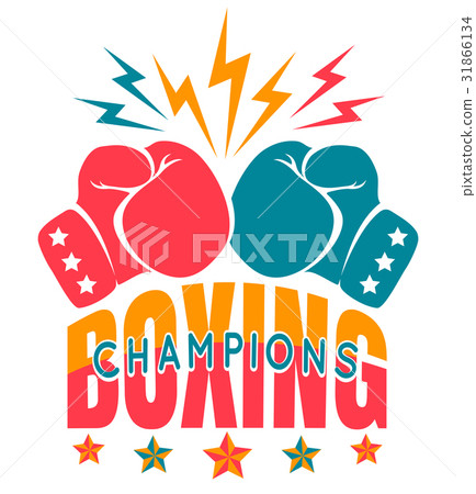 vintage sport logo for boxing 31866134