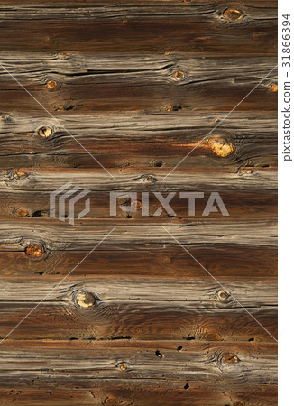 Wood logs texture of an old house. Wood logs texture of an old house. 31866394