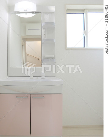 Newly built dressing room with shower vanity 31866402